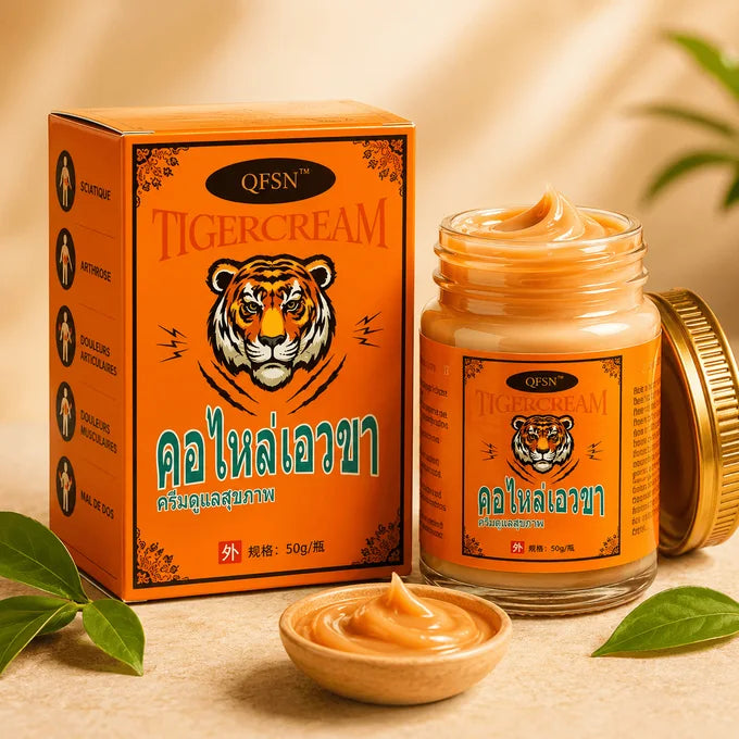 Tiger Cream – La Solution Thaïlandaise Qui Soulage la Sciatique, l’Arthrose et les Douleurs Articulaires