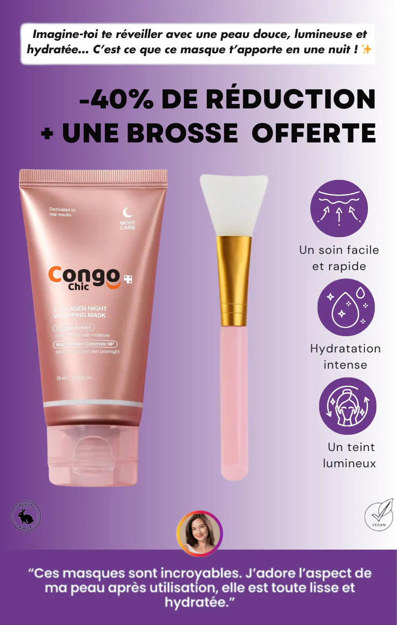 Masque régénérant de nuit au Collagène